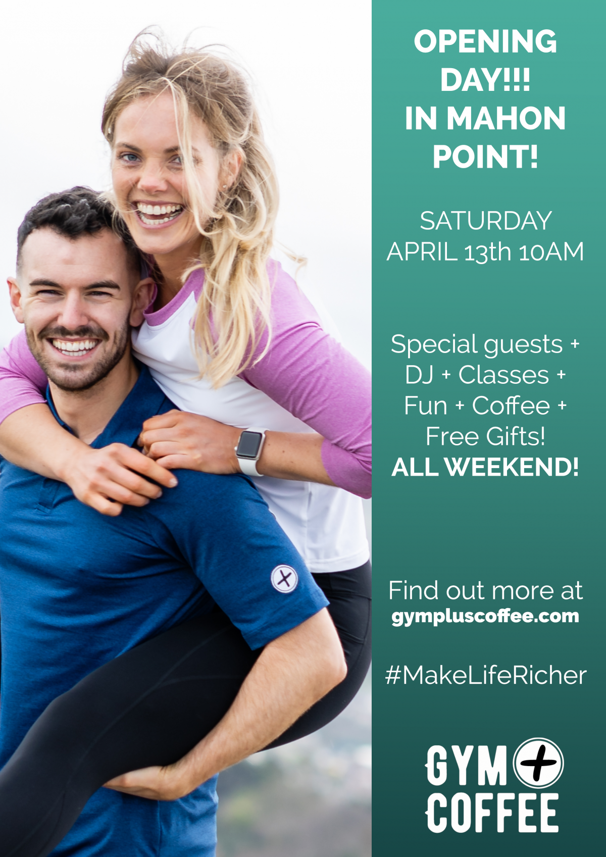 Gym+CoffeeMahonPointOpeningPosterV5 Mahon Point Shopping Centre