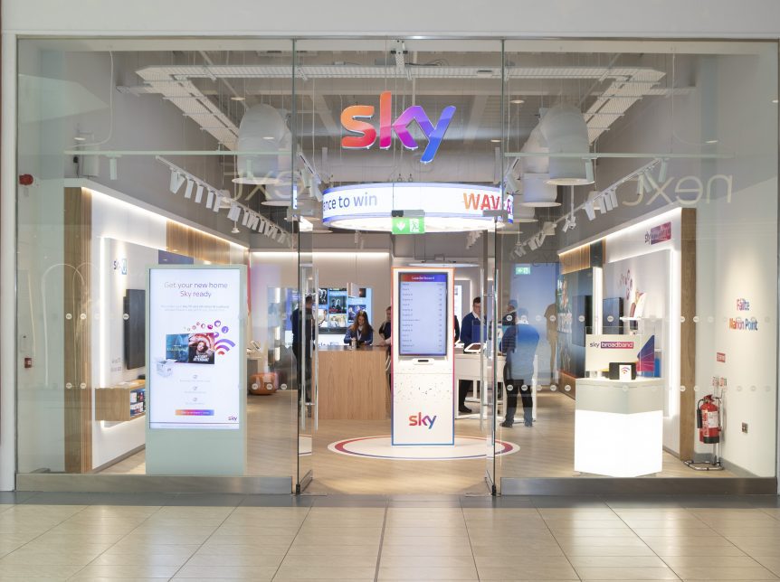 Sky opens flagship store Mahon Point Shopping Centre